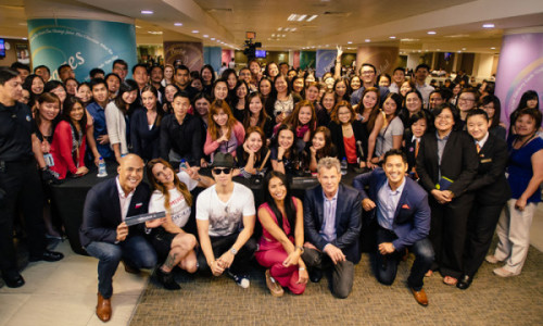 Asia's Got Talent 2014 judges at the team member dining room.