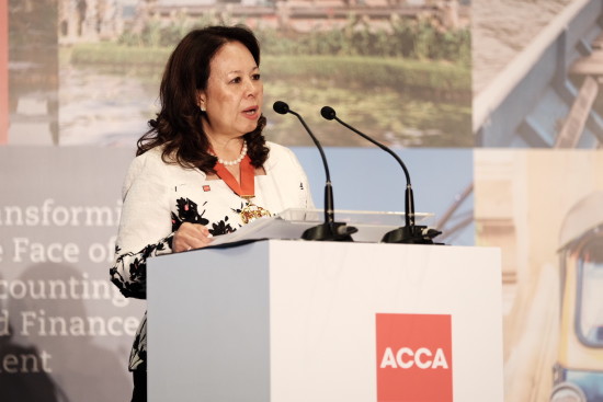 Welcome address by Datuk Alexandra Chin (President, ACCA)