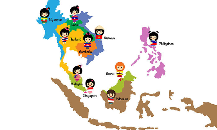 clipart asia map - photo #22