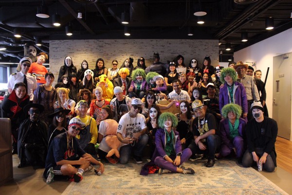 The HomeAway Asia team all dressed-up for their first Halloween celebration