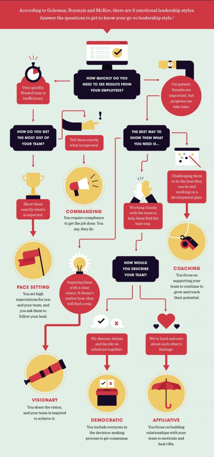 Infographic on leadership