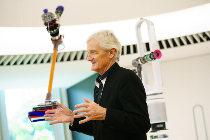 Sir James Dyson at the launch