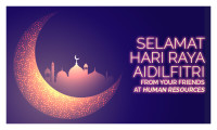 Selamat Hari Raya Aidilfitri