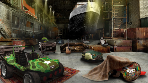 Vehicles from Gorillaz's past music videos
