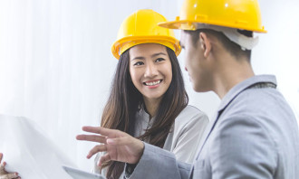 Asian women engineer