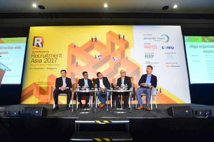 panel discussion on the topic of aligning organisational direction with employee life goals